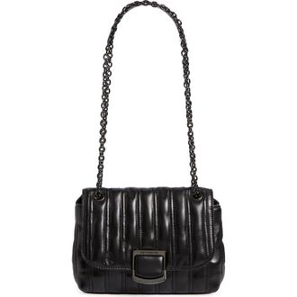 Longchamp Brioche Small Leather Shoulder Bag in Black at Nordstrom Rack