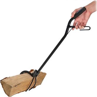 Sunnydaze Log Grabber W/Claws: Heavy Duty Steel; Fireplaces, Fire Pits, Bbqs