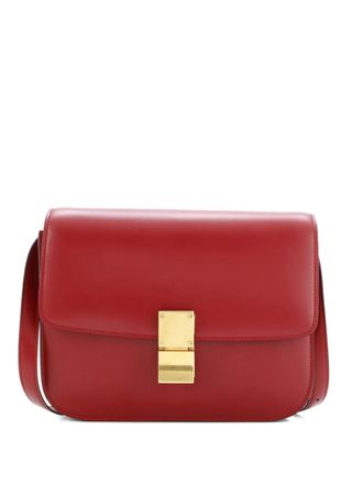 Celine Classic Box Bag Smooth Leather Medium crossbody bag - Rood