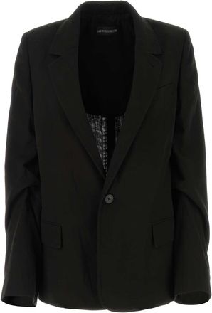 Ann Demeulemeester Black Cotton Renske Blazer