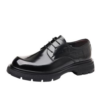 Generic Mens Oxford Shoes Genuine Leather Business Formal British Style Thick Sole Large Toe Comfortable Dress Shoes Perfect for Weddings Office and Daily Wea