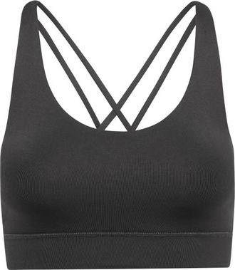 Hey Honey Criss-Cross Bra Sport-BH f&uuml;r Damen | grau/schwarz