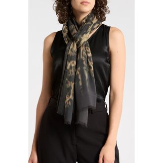 AllSaints Aster Oblong Scarf in Dark Camel at Nordstrom Rack