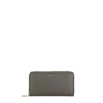 Coccinelle Metallic Soft Zip-Around Portemonnee - Dames - Accessoires - Bruin - Maat: ONE Size Leer