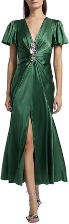 Cinq &agrave; Sept Kordyn Dress In Forest Green