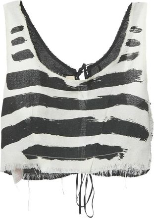 Marni Top con stampa - Bianco