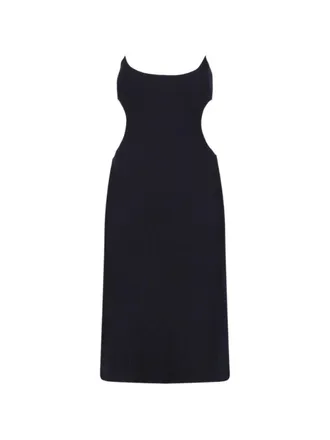 Marine Serre Moon Dress - Black
