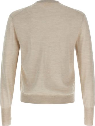 Maryya Wool, Silk & Cashmere Blend Sweater - Beige