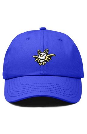 Dalix Honduran Bat Embroidered Dad Hat in Royal Blue at Nordstrom
