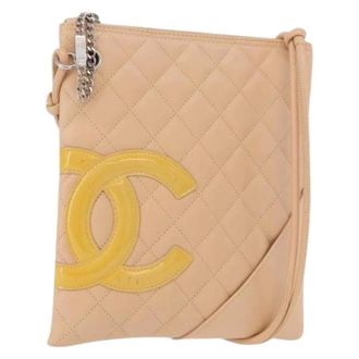 Chanel Pre-owned Vintage Shoulder Bag - Dames - Pre-owned - Beige - Maat: ONE Size Leer
