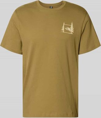 The North Face Relaxed Fit T-Shirt mit Logo-Print in Camel, Gr&ouml;&szlig;e XXL