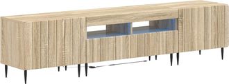 vidaXL Cabinet De Tv Led De 5 Piezas Roble Sonoma Madera De Ingenier&iacute;a Vidaxl