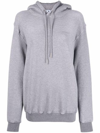 Off-white Felpa con stampa Diag - Grigio