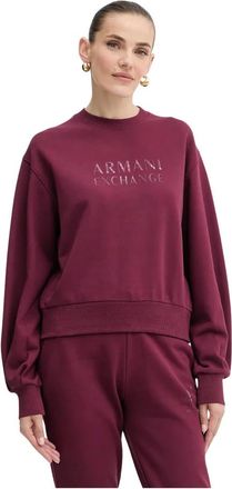A|X Armani Exchange Donna, Felpe, Rosso, S, new