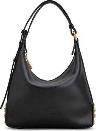 Tod's Mini Metal Dots Leather Shoulder Bag in Nero at Nordstrom