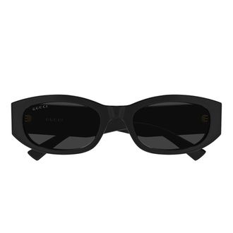 Gucci Sunglasses Gg2068 Sa 001 Black Gold/Grey Women