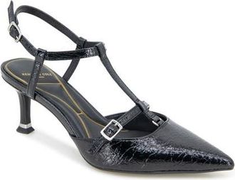 Kenneth Cole Urka Pointed Toe Pump in Black Patent at Nordstrom, Size 9.5