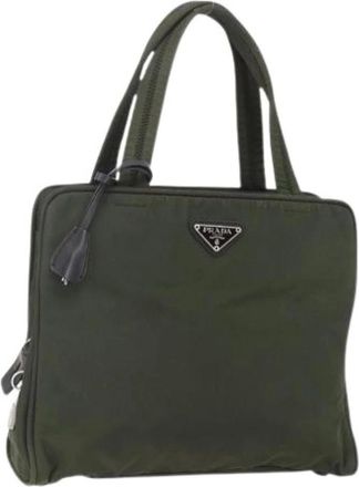 Prada Pre-owned Handbags, female, Green, Size: ONE SIZE Pre-owned Vintage Handbag