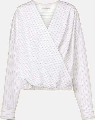 Dries Van Noten Top in cotone a righe