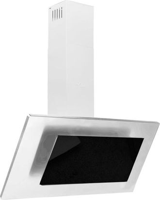 vidaXL Vidaxl - Cappa a Parete 90 cm in Acciaio Inox e Vetro Temperato Argento