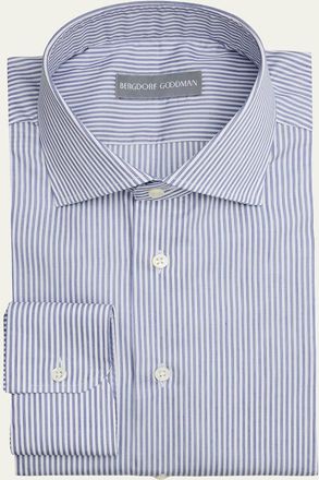 Bergdorf Goodman Mens Cotton Pinstripe Dress Shirt