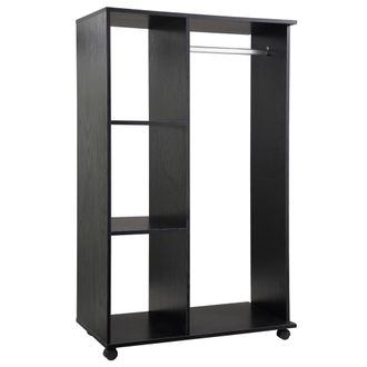 HOMCOM Armario ropero 80x40x128 cm negro