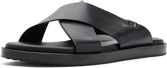 Cole Haan Grand Neoclassic Cross Strap Mens Sandals Black : 12 D - Medium, Leather