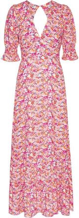 Americandreams Koko Dress Long Open Back - Dames - Casual kleedjes - Veelkleurig - XL - Kleedjes
