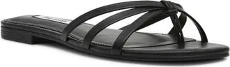 Steve Madden Calissi Flip Flop in Black Leather at Nordstrom, Size 6.5