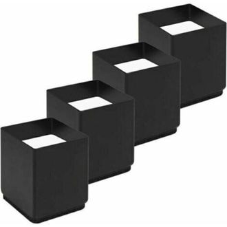OEM Juego De 4 Elevadores Para Patas De Cama - Acero Al Carbono - A&ntilde;ade 5 Cm De Altura - Para Escritorios Y Sof&aacute;s - Capacidad De 1100 Kg Por Elevador -cre