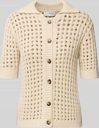 Selected Cardigan mit 1/2-Arm Modell ELLEN in Ecru, Größe XS