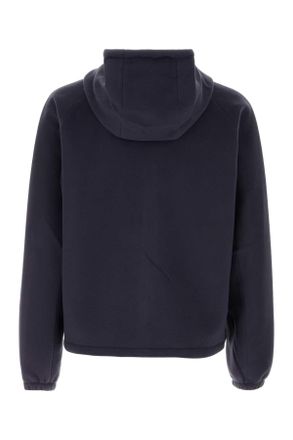 Prada Mens Navy Blue Pile Jacket Giubbini