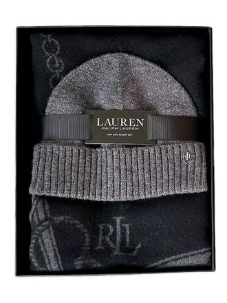 Lauren Ralph Lauren logo-detail scarf (set of two) - Grigio