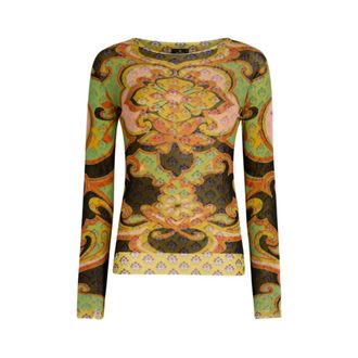 Etro Etro, Long Sleeve Tops, female, Multicolor, Size: 2XS Long Sleeve Top