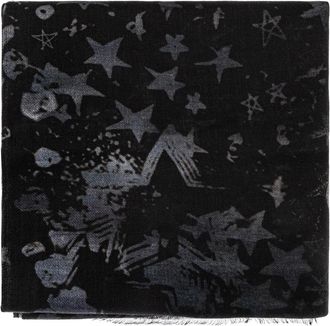 Zadig&Voltaire Accessoires, Dames, Zwart, ONE Size, Wol, Wollen sjaal