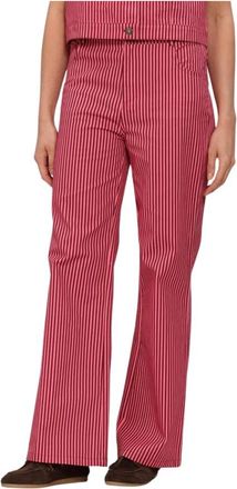 Ydence Pants Djamilla - Dames - Wijde Broeken - Roze - 2XL - Katoen - Broeken