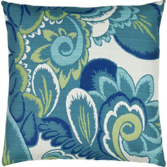 Elaine Smith Floral Wave Jacquard Indoor & Outdoor Woven Accent Pillow in Multi at Nordstrom, Size 20X20
