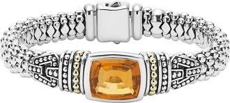 Lagos Rittenhouse Semiprecious Stone Bracelet in Citrine at Nordstrom, Size Medium