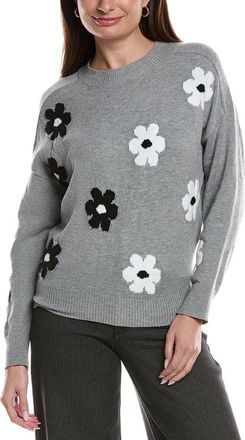 Theo & Spence Theo And Spence Tonal Daisy Sweater