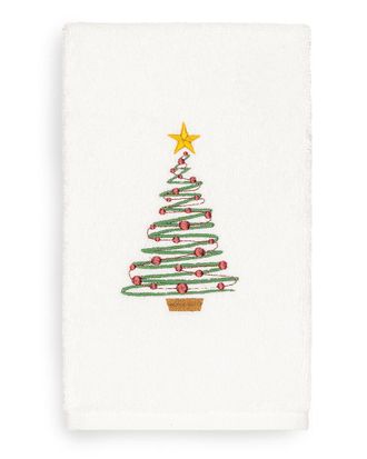 Linum Home Textiles Christmas Tree Hand Towel