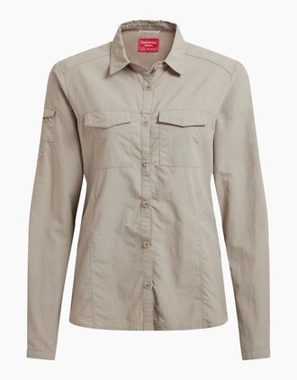 Craghoppers Womens Craghoppers Womens/Ladies Adventure III Nosilife Long-Sleeved Shirt - Soft Mushroom - Size: 18