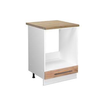 Vicco Armario Para Horno Empotrado Fame-line, Roble Dorado, 60 Cm, Et Roble