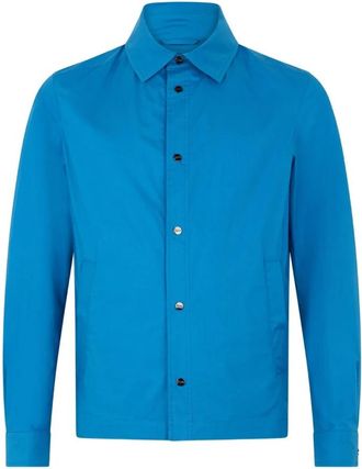 Herno Heren Overhemdjas - Heren - Zomerjassen - Blauw - XL - Katoen - Jassen