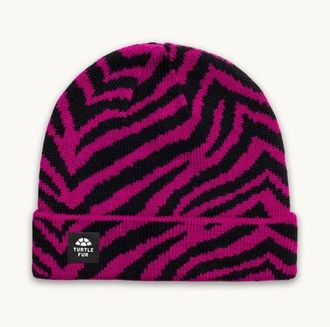 Turtle Fur Zebralicious Winter Hat in Berry at Nordstrom