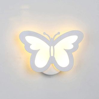 OEM L&aacute;mpara De Pared Moderna De Acr&iacute;lico, L&aacute;mpara De Pared Creativa Con Forma De Mariposa, L&aacute;mpara De Pared Led, L&aacute;mpara De Pared Para Interiores, Luz Bla
