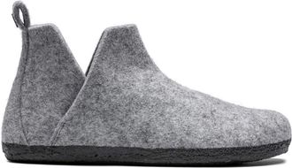 Birkenstock Andermatt Pantoffel met Uitneembaar Voetbed - Dames - Pantoffels - Grijs - 35 EU - Wol - Schoenen