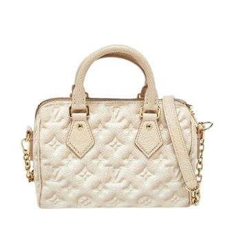 Louis Vuitton Pre-owned Canvas Mini Bag - Dames - Pre-owned - Beige - Maat: ONE Size