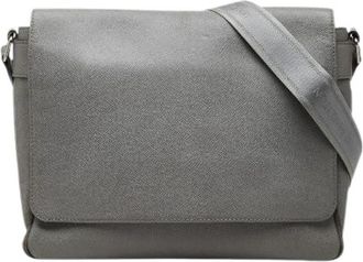 Louis Vuitton Pre-owned Roman MM Taiga schoudertas - Heren - Vintage Schoudertas - Grijs - ONE Size - Leer - Vintage