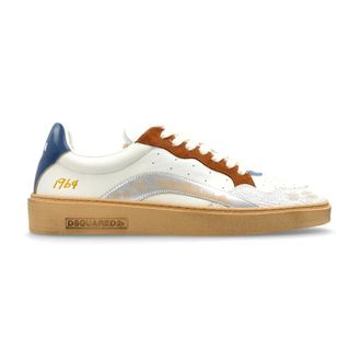 Dsquared2 Schoenen, Heren, Beige, 44 1/2 EU, Leer, Rider Sneakers