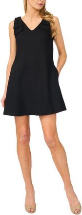 CeCe by Cynthia Steffe Bow Shoulder Shift Minidress in Rich Black at Nordstrom, Size Xx-Small